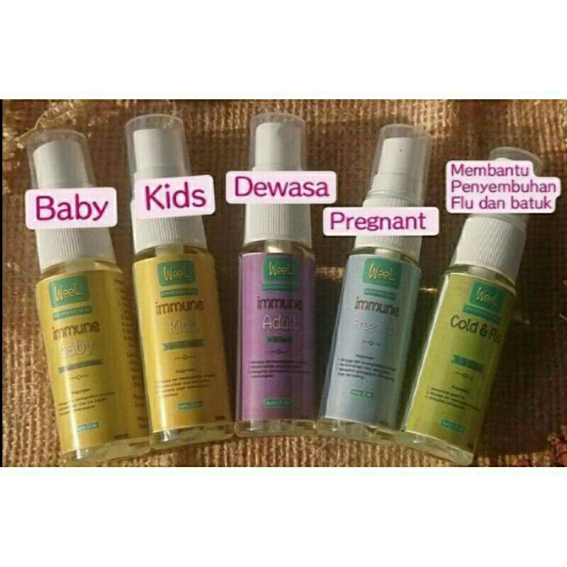 essential oil, Aroma terapi weel immune melegakan flu dan batuk membuat tidur nyenyak menghilangkan 