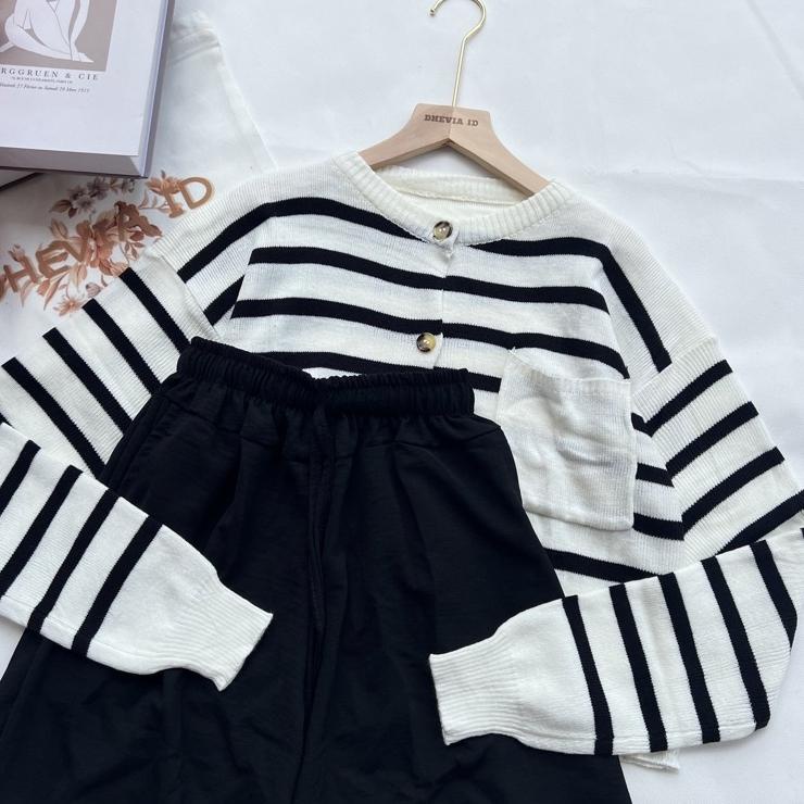 Paling Disukai.. ONESET RAJUT SETELAN KULOT CRINKLE By DHEVIA ID
