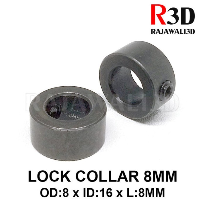 LockCollar Lock Collar 8mm Steel Black