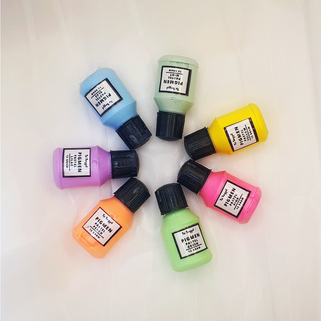 

PIGMEN PASTEL MINI 12gr gram Slime Clay Water Based Tie Dye Pigment Cat Warna Warni Color Air Cair Cairan Liquid Paint Painting Kerajinan Prakarya Art Seni Kesenian Kertakes Perlengkapan Gambar Draw Mewarna Lukis Melukis Canvas Kanvas Lengkap Malang