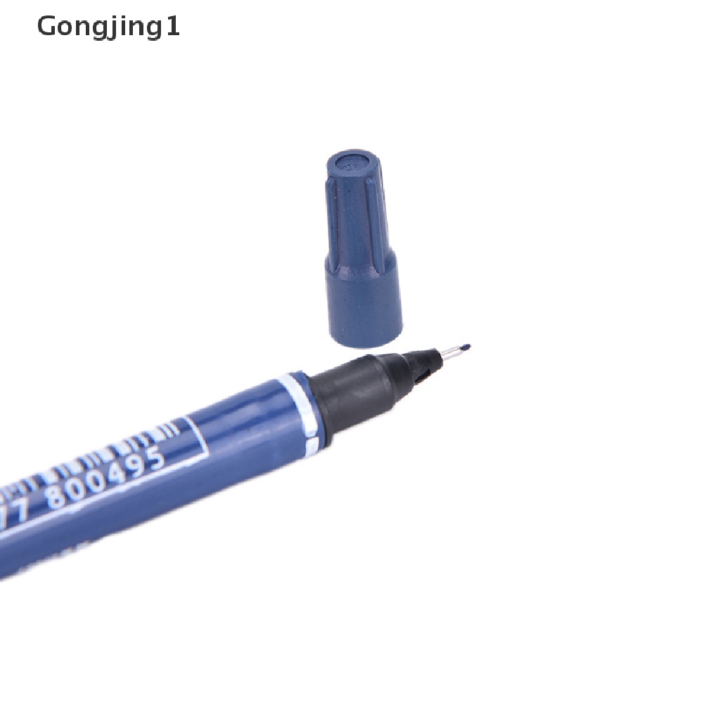 Gongjing1 Spidol Permanen Ujung Ganda Untuk CD DVD Media Disk