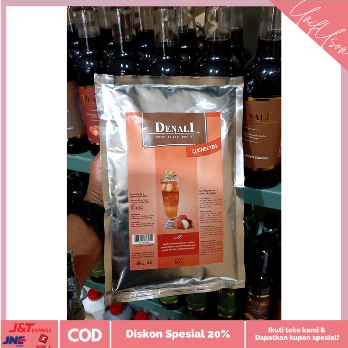 

⭐COD⭐ Denali Lychee Tea Frappe Powder 800g | Bubuk Powder Denali