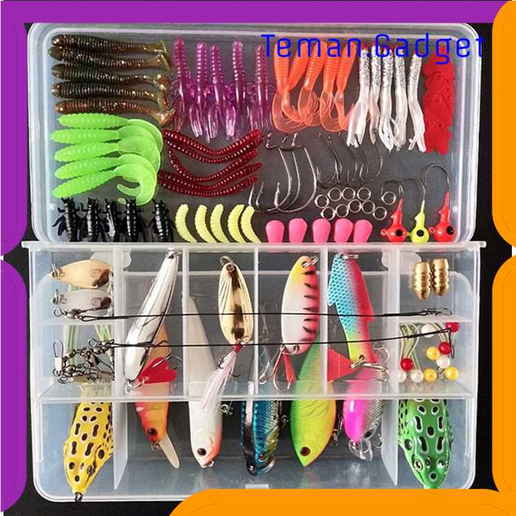 TG-IF LIXADA Umpan Pancing Ikan Set Fishing Bait Kit 109PCS - DWS250-A