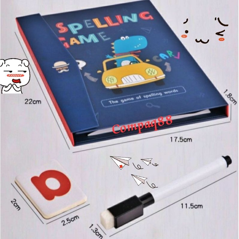 SPELLING GAME Buku Mainan Anak Belajar  Buku Edukasi Buku Spelling Game