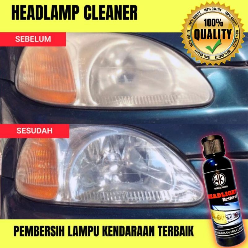 Headlight Restored WK / Pembersih Mika Lampu / Headlamp Polish sangat Ampuh