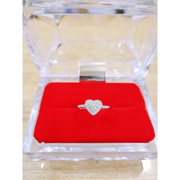 CINCIN PERAK WANITA ASLI 925 LAPIS MAS PUTIH #CINCIN SILVER 925 LAPIS MAS PUTIH