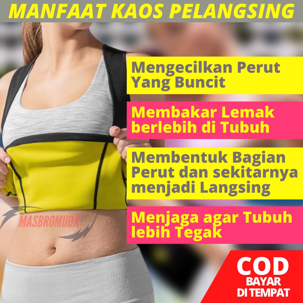 HOT SHAPER KORSET PELANGSING ROMPI PEMBAKAR LEMAK PERUT PENYANGGA PAYUDARA BAJU OLAHRAGA BJ05