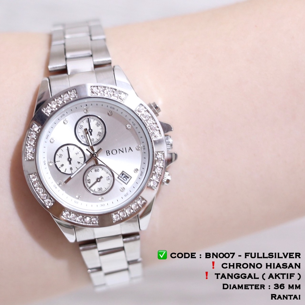 Jam tangan cewek GUESS fashion wanita rantai stainless grosir ecer TERMURAH GR008