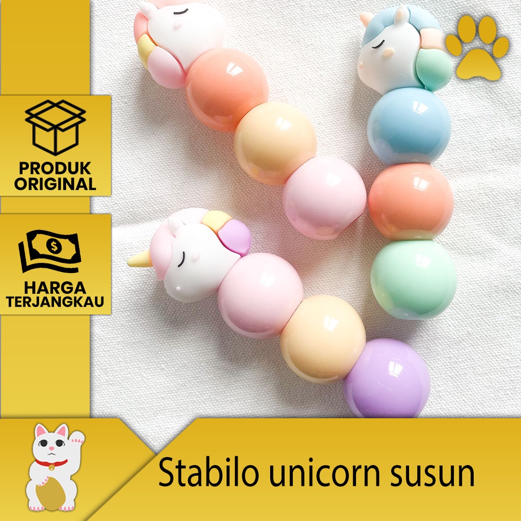 

highlighter motif unicorn susun lucu stabilo motif unicorn lucu murah alat tulis kantor murah alat tulis sekolah murah lucu murah