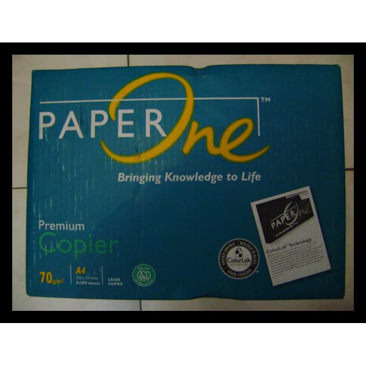 

Paper - Paper One - A4 70Gsm Produk Terbatas