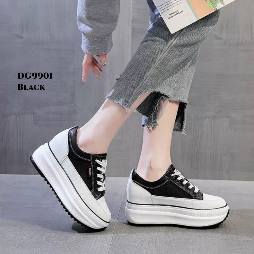 RESTOCK WYN SNEAKERS HIGH WEDGES FASHION KOREA DG9901