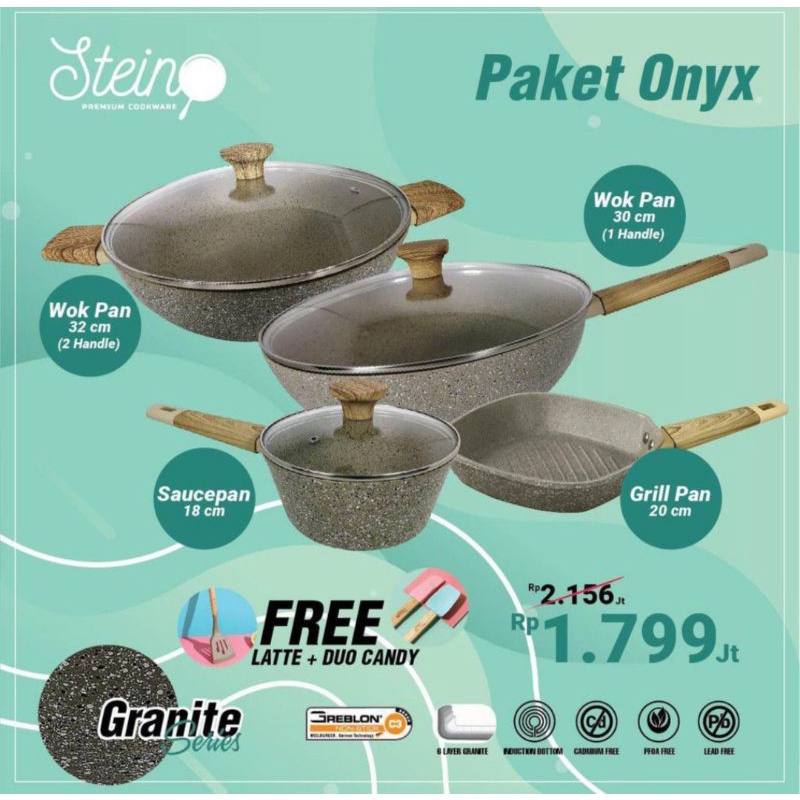Paket Onyx dari Stein Cookware