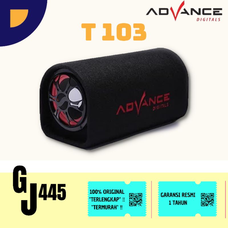 speaker bluetooth 8&quot; inch ac dc advance t103bt/ t 103 bt