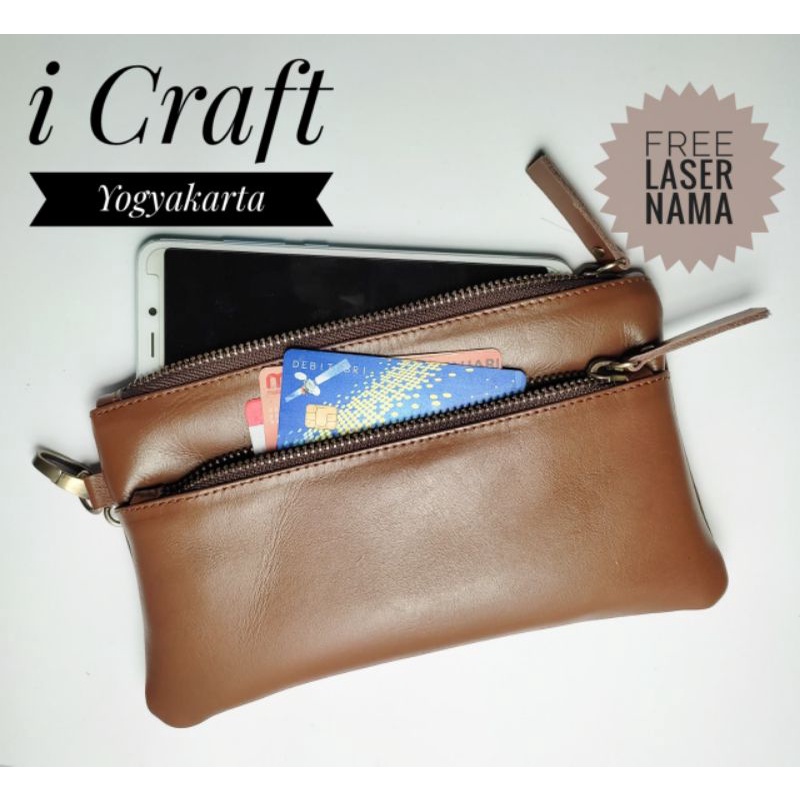 CLUTCH BAG WANITA / PRIA KULIT ORIGINAL