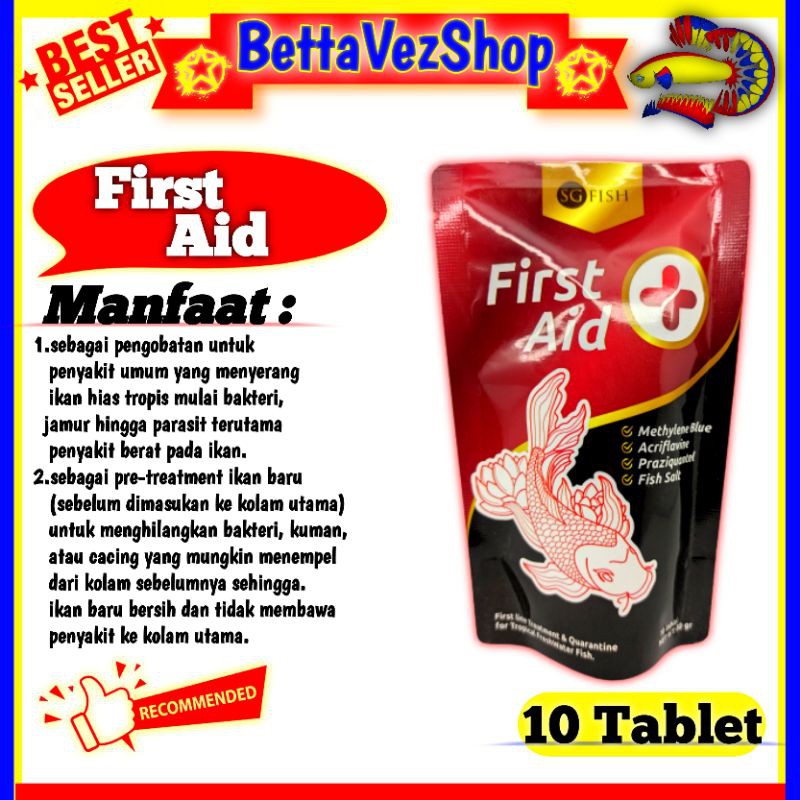 FIRST AID PLUS TABLET by SG FISH METHYLENE BLUE ACRIFLAVINE