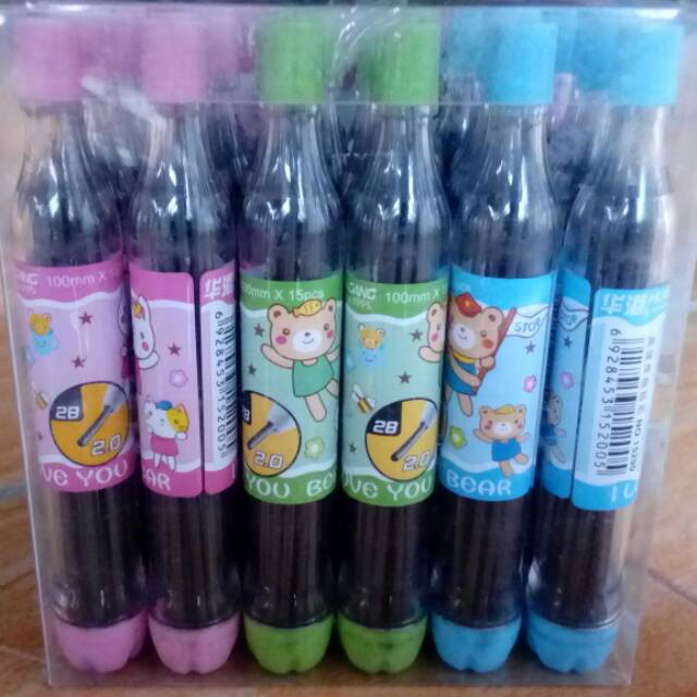 

Pencil Lead 2.0mm Fancy Bentuk Botol