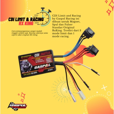 Untuk mesin Standar CDI Limiter CDI Lost And Limit 3 Mode Kupang Cdi Racing Rx King Rx K Racing