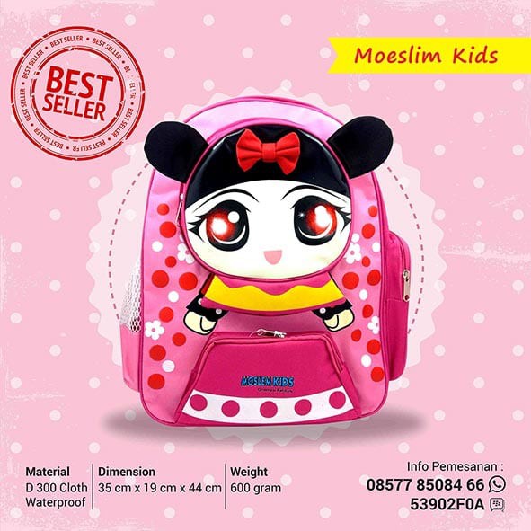 Tas Anak Sekolah untuk Perempuan model Strawberry