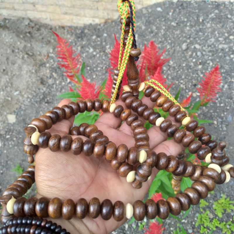 TERBARU Tasbih kayu galih johar tijani 100butir super