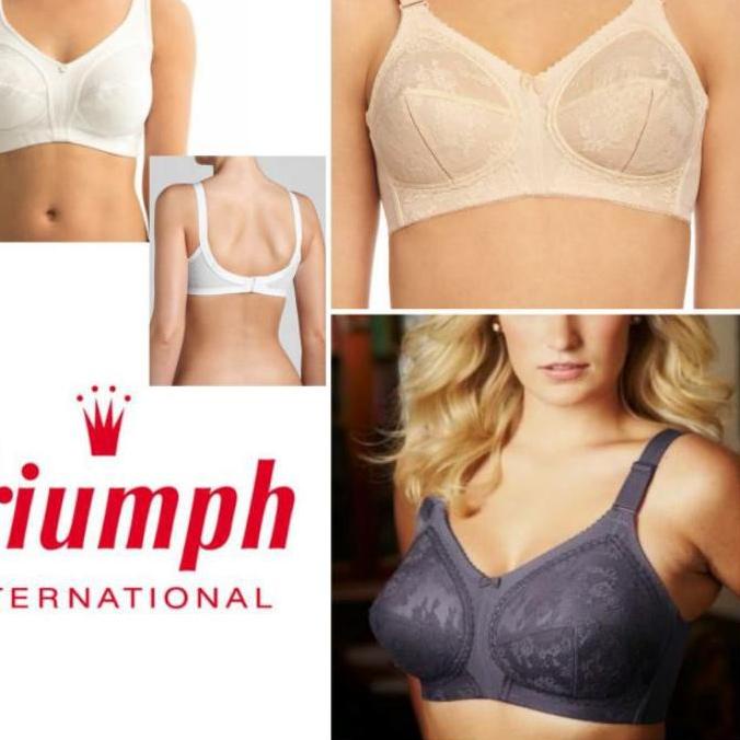 [PRODUK ZYDEE] Seller LG0EO TRIUMPH BRA TANPA KAWAT 34b,36b,38b,40b,42b V43 Ready Stock HWA