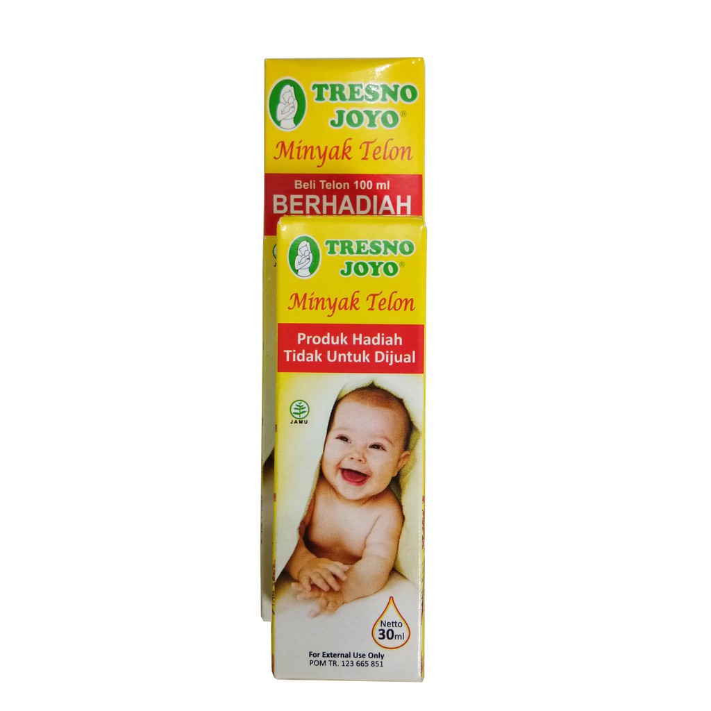 Tresno Joyo Minyak Telon Original / Citronella 100 ml + 30 ml - BANDED 100ml Free 30ml