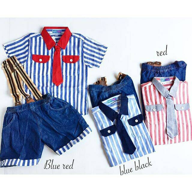 2pc@55.000 Stripe Bridge Soft Jeans