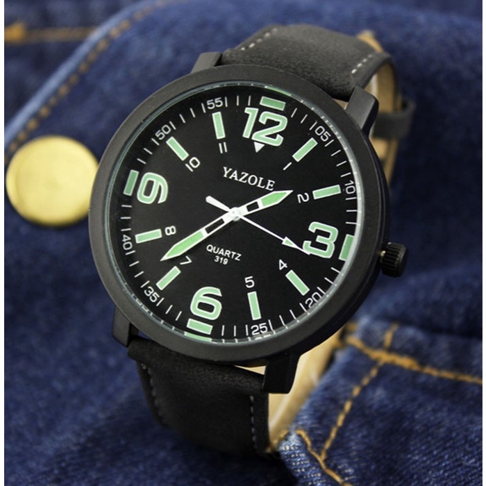 Jam Tangan Pria Fashion Keren COD Watch Murah Terbaru P3Y1 Yazole Luminous Men's Designer Watch - Ja