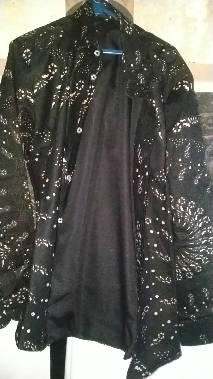 Cakra Wangsa Kemeja Batik Pria Lengan Panjang Slimfit Katun Printing Hem Baju Seragam Kantor Modern