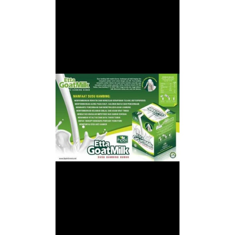 

EYTA GOAT MILK susu kambing ettawa bubuk dan gula