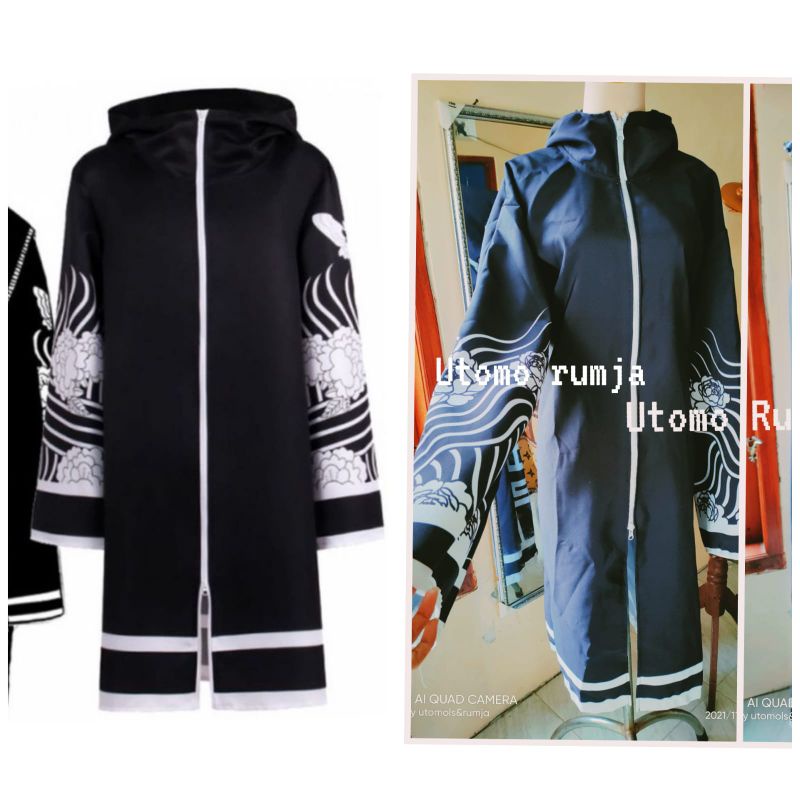 utomorumja kostum Tokyo Revengers Zipper 2 arah Asahi Senju, Takeomi, Wakasa Brahman Cosplay Costume