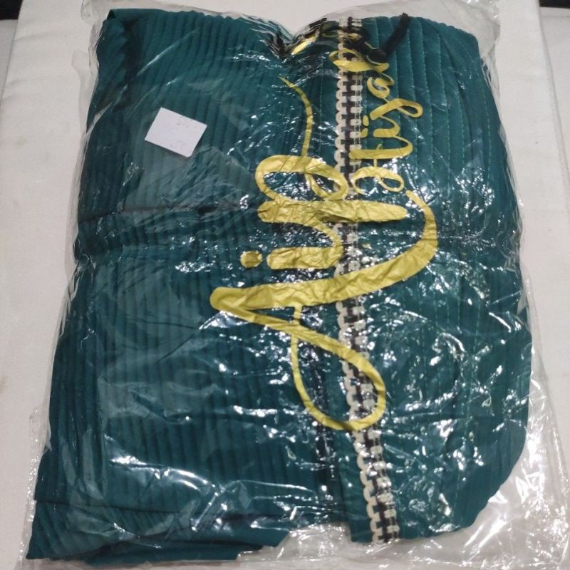 HIJAB INSTAN AH-01 PAD PLISKET REMPEL BY AIP HIJAB-Hijau Botol