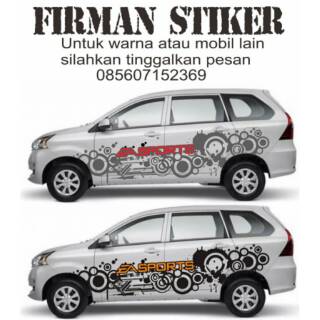 Stiker Mobil Avanza Xenia Silver Shopee Indonesia