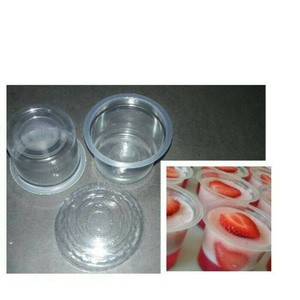 cup gelas puding 120ml susu jelly salad silky pudding plastik