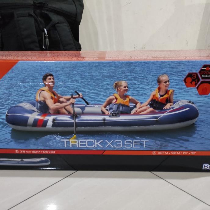 Perahu Hydro-Force Treck X3 Set kapal bestway jumbo family karet 61110