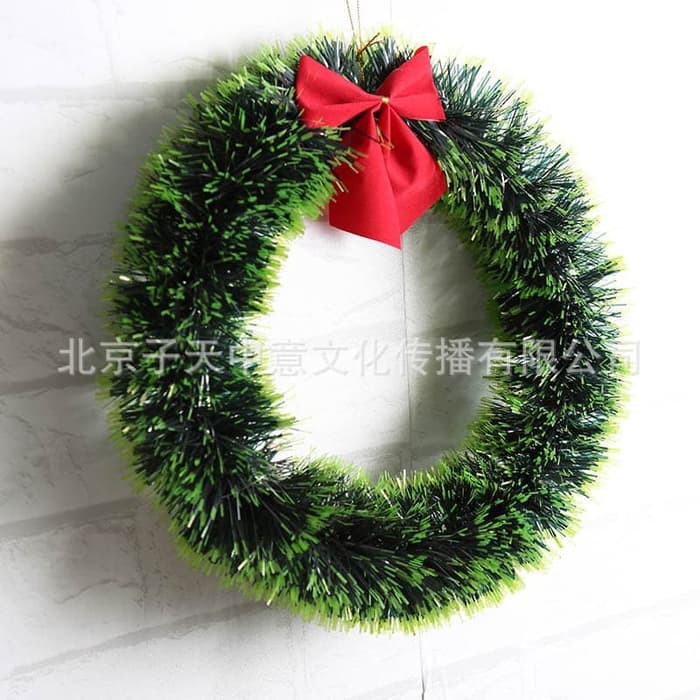 XGP 30CM Garland Polos Dekorasi Natal Christmas Akesoris Ornamen Ling