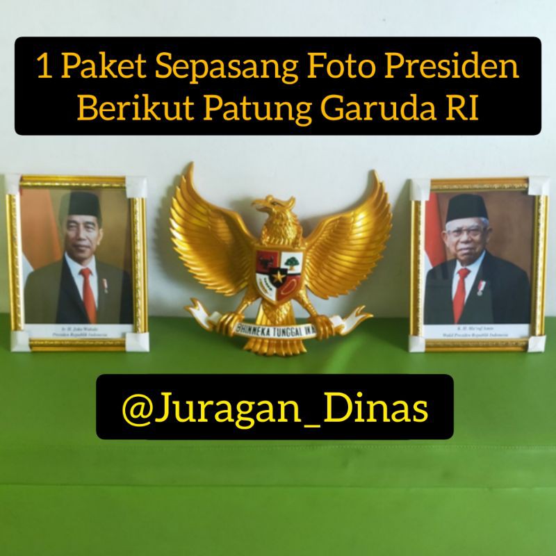 1 PAKET GARUDA PIBER + SEPASANG FOTO PRESIDEN