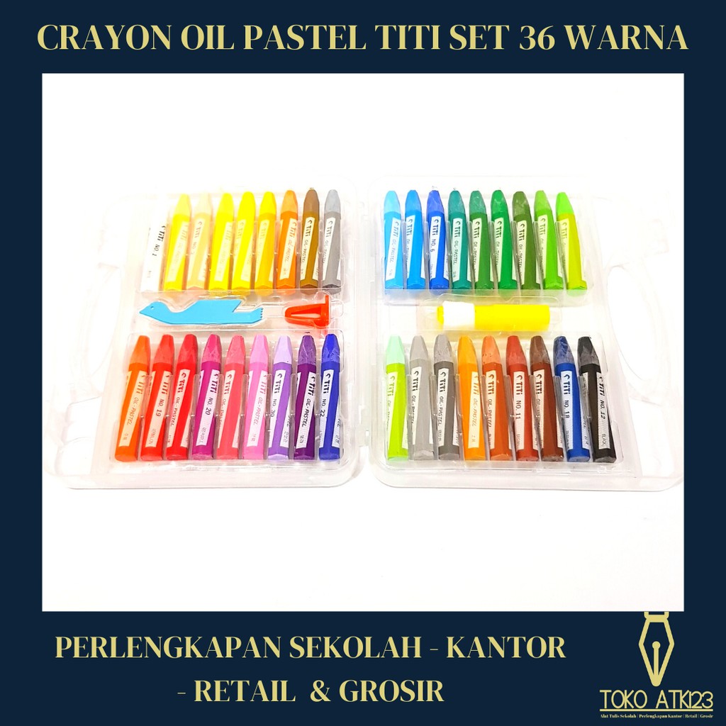 Crayon Oil Pastel Krayon Minyak TiTi Joyko 36 Warna