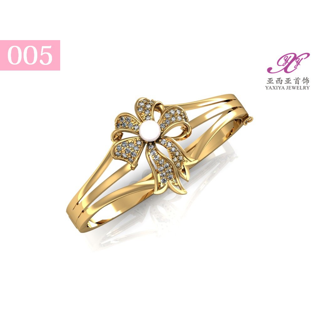 

Gelang Bangle Wanita Perhiasan Lapis Emas 18K 005