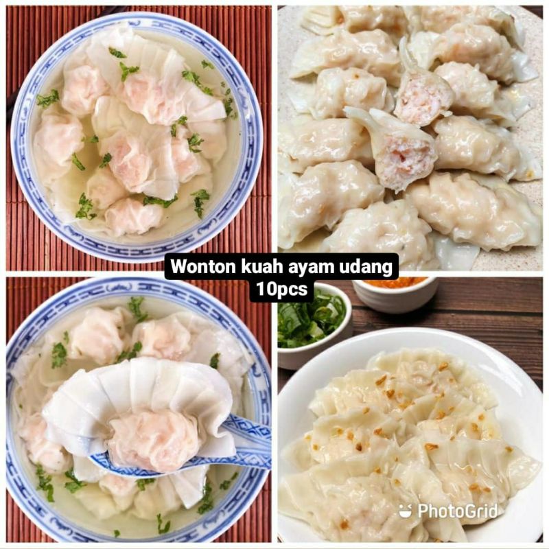 

New! WONTON AYAM KAMPUNG+UDANG HALAL 10PCS