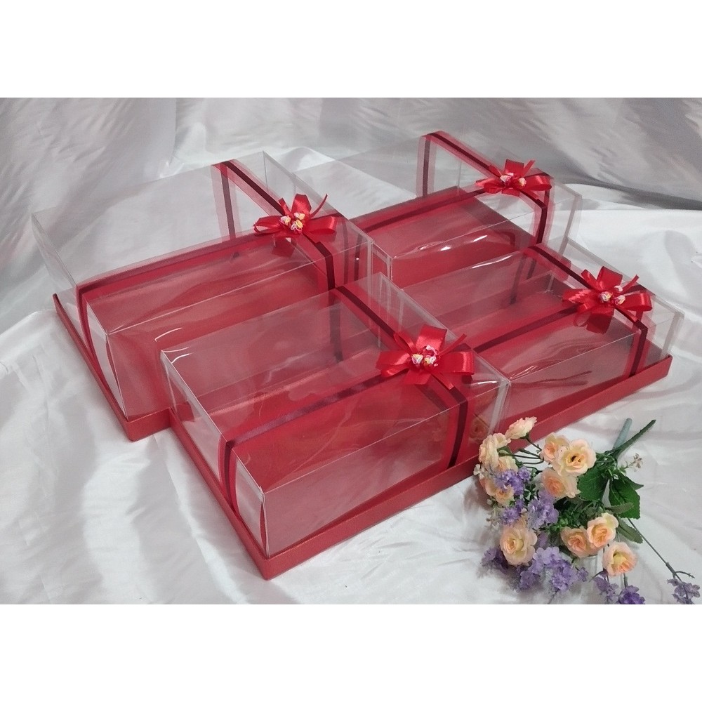 

kotak hantaran 1 set isi 4 pcs model tile pita