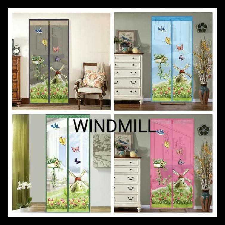 Tirai Pintu Magnet Anti Nyamuk / Gorden Hordeng Tirai Magnet Lovebird Terjamin