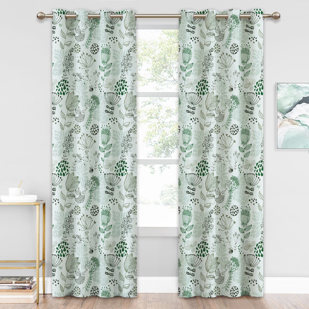 nicetown Tirai Motif Print Bunga Dandelion Multi Ukuran nicetown Tirai Motif Print Bunga Dandelion Multi Ukuran
