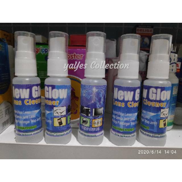 Pembersih kacamata glow kaca lensa cleaner spray 30 ml layar