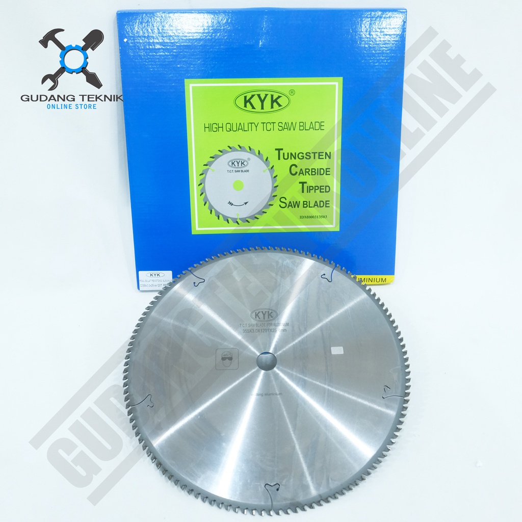 Circular Saw Blade Aluminium 14&quot; TCT 120T KYK / Mata Pisau Gergaji Potong Tulang 14 Inch KYK 355x3.0x25.4