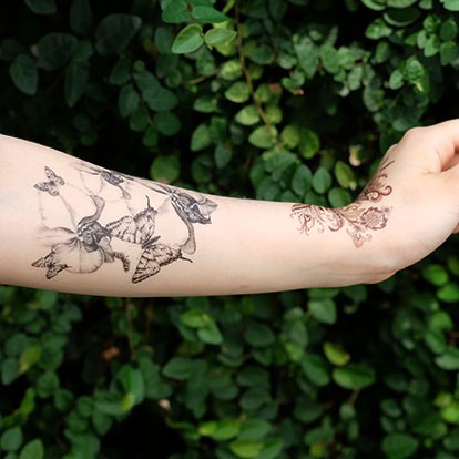 

POTATOO B METTA BUTTERFLY Temporary Tatto Sticker