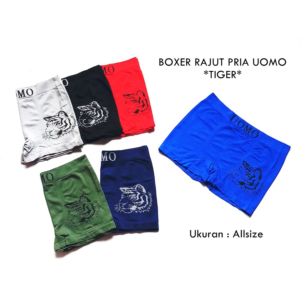  Satuan Boxer Rajut  Pria UOMO Celana  Dalam  Pria 