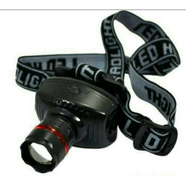 Headlamp gunung lampu kepala headlamp powerzoom terang harga murah