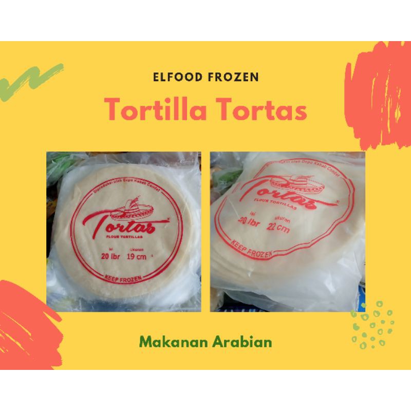 

Kulit Kebab Tortilla Tortas 19cm dan 22cm isi 20