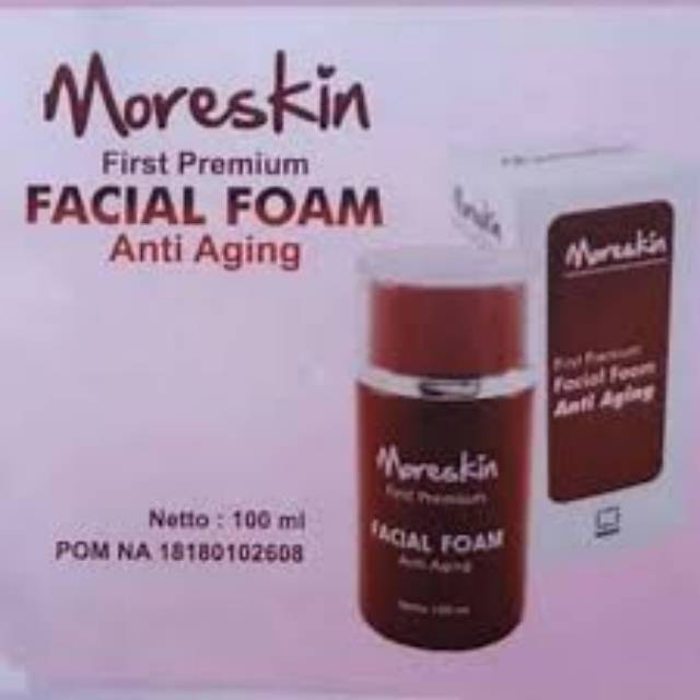 Moreskin First Facial Foam, sabun pencerah wajah, sabun anti aging, sabun mengencangkan wajah