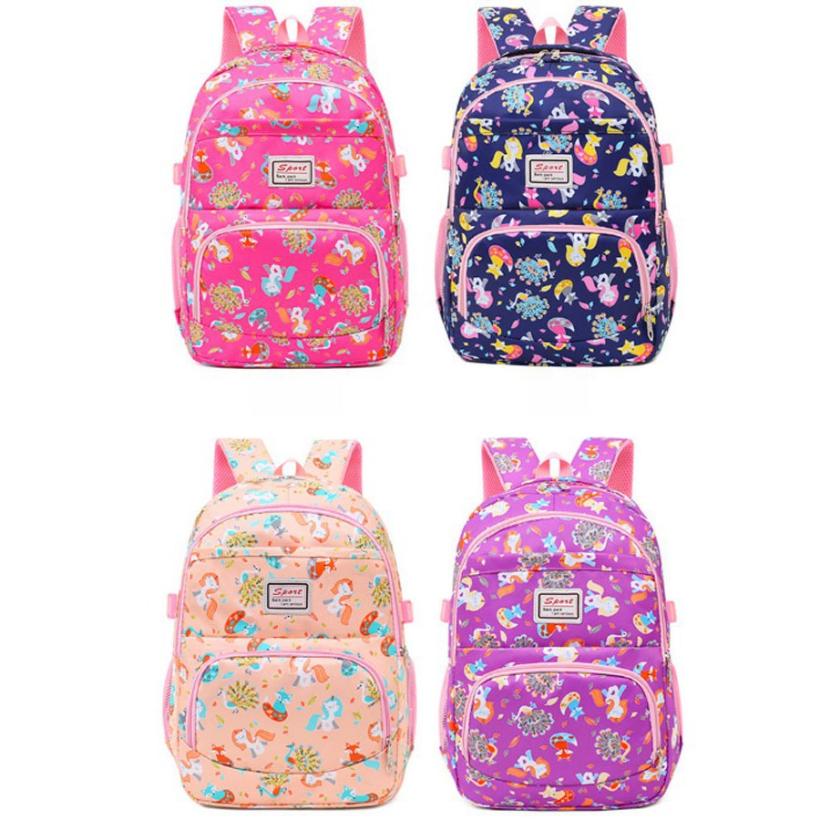 (RK)Tas Anak Sekolah SD Little Pony/ Tas Anak Sekolah Cewek SD Little Pony Unicorn